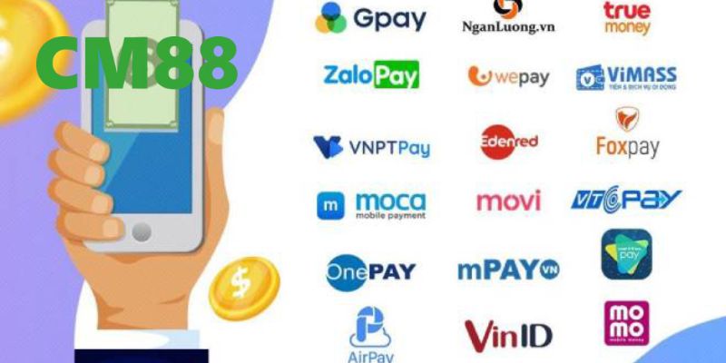 Nạp tiền CM88 bằng ví điện tử